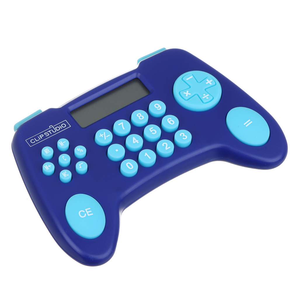 ClipStudio Калькулятор карманный, в форме геймпэда, 11,5x8x1,8см, 1xLR44, блистер, арт.№ 580-204