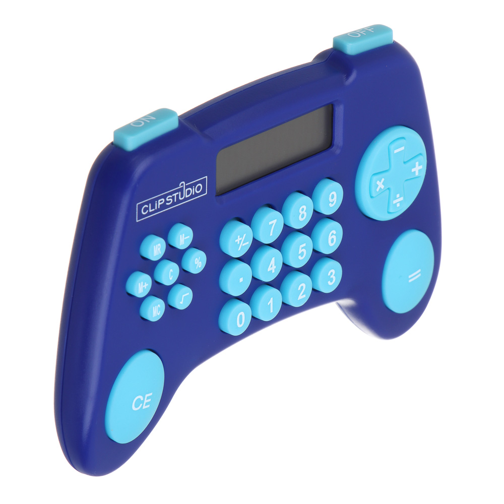 ClipStudio Калькулятор карманный, в форме геймпэда, 11,5x8x1,8см, 1xLR44, блистер, арт.№ 580-204