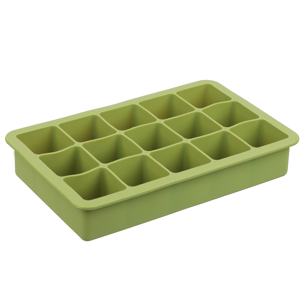 VETTA Форма для льда 15 ячеек 18,5х11,5х3,3см "Кубы", силикон, 3 цвета, арт.№ 856-193