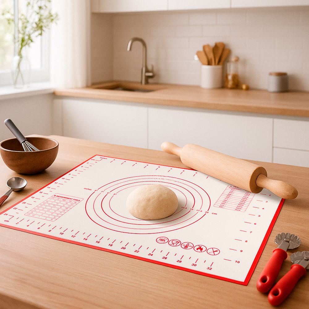 VETTA Коврик для раскатки теста с разметкой, 40x30см, силикон, арт.№ 856-194