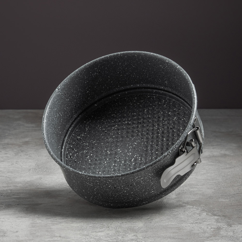 SATOSHI Буко Форма для выпечки круглая разъемная, угл.сталь, 24х6,5см, антиприг. покрытие "Мрамор", арт.№ 849-190