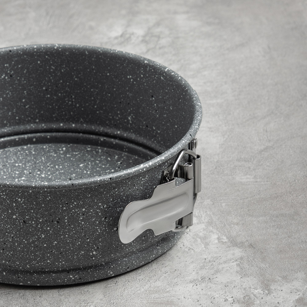 SATOSHI Буко Форма для выпечки круглая разъемная, угл.сталь, 24х6,5см, антиприг. покрытие "Мрамор", арт.№ 849-190