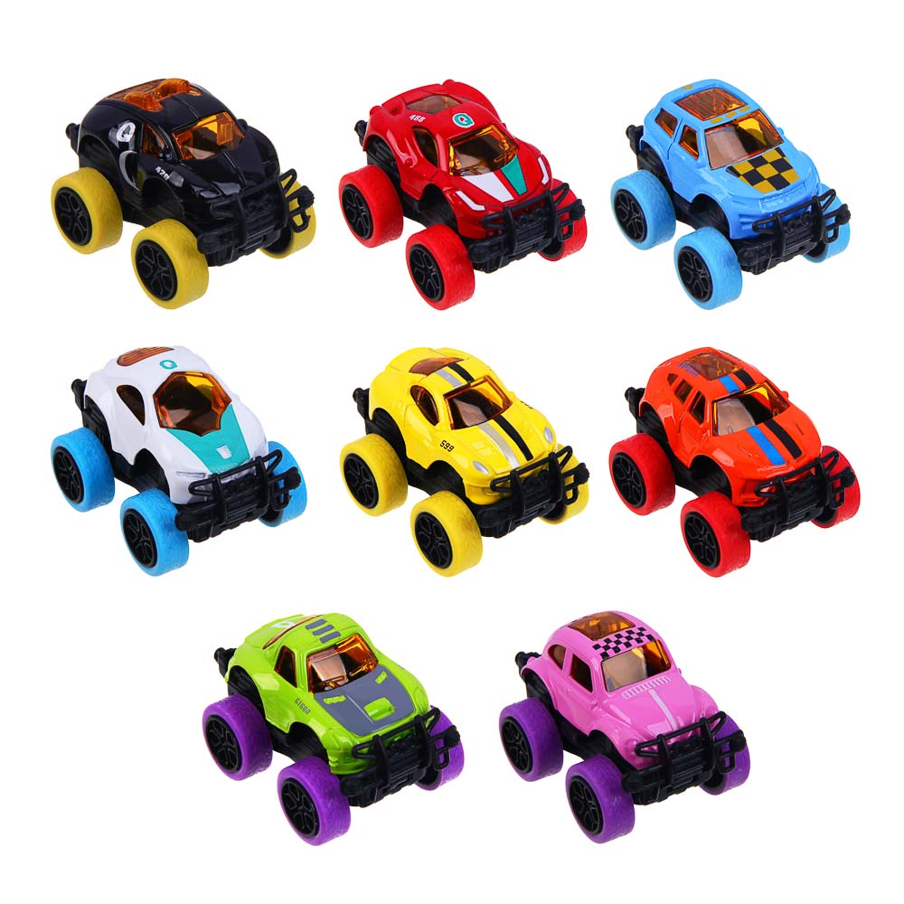 ИГРОЛЕНД Инерционная мини машинка, металл, ABS+PS+PP+TPR, 6х4,5х4 см, 8 диз., арт.№ 292-404