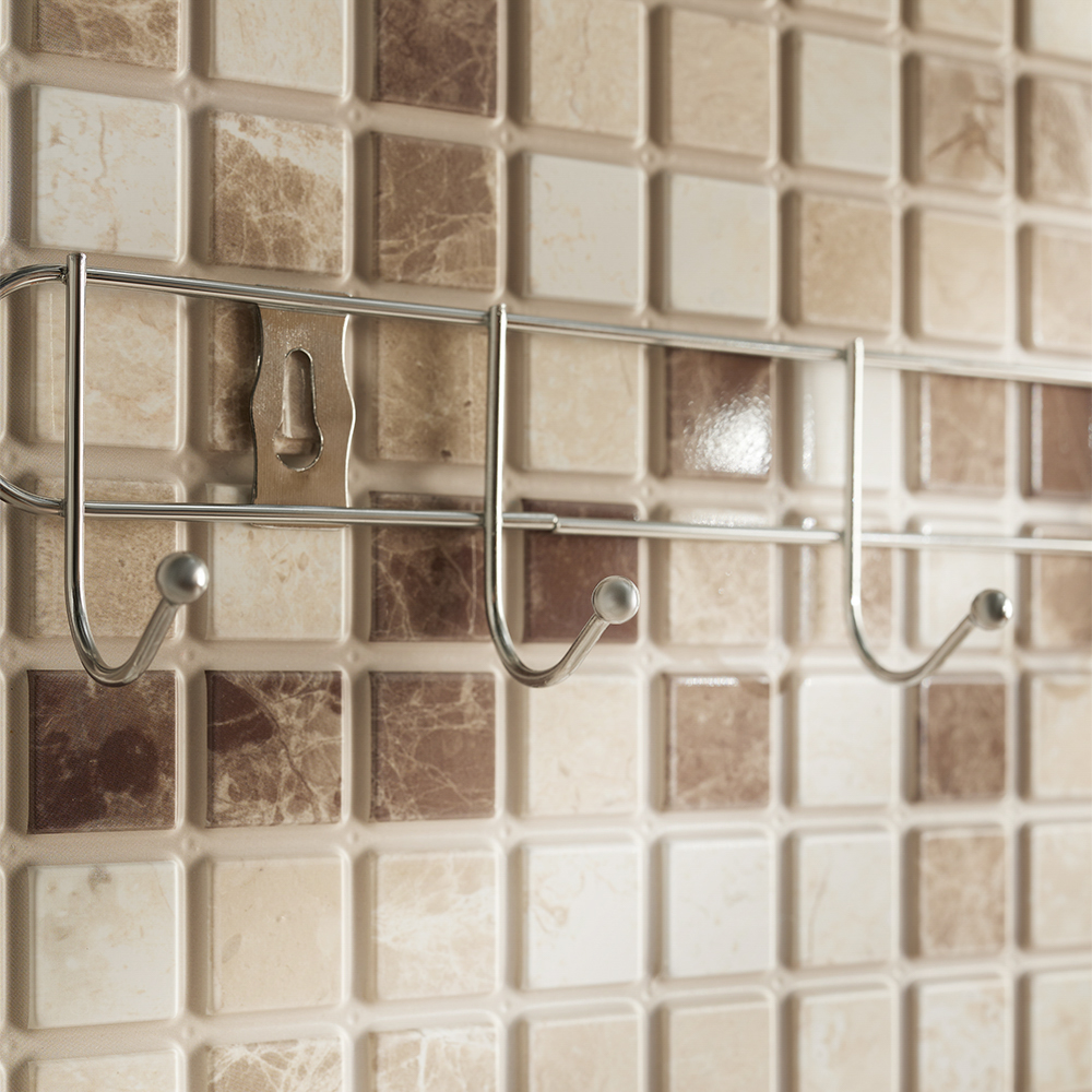 Вешалка настенная тм VETTA, 6 крючков, металл, 32,5х5х3,5см, арт.№ 465-165