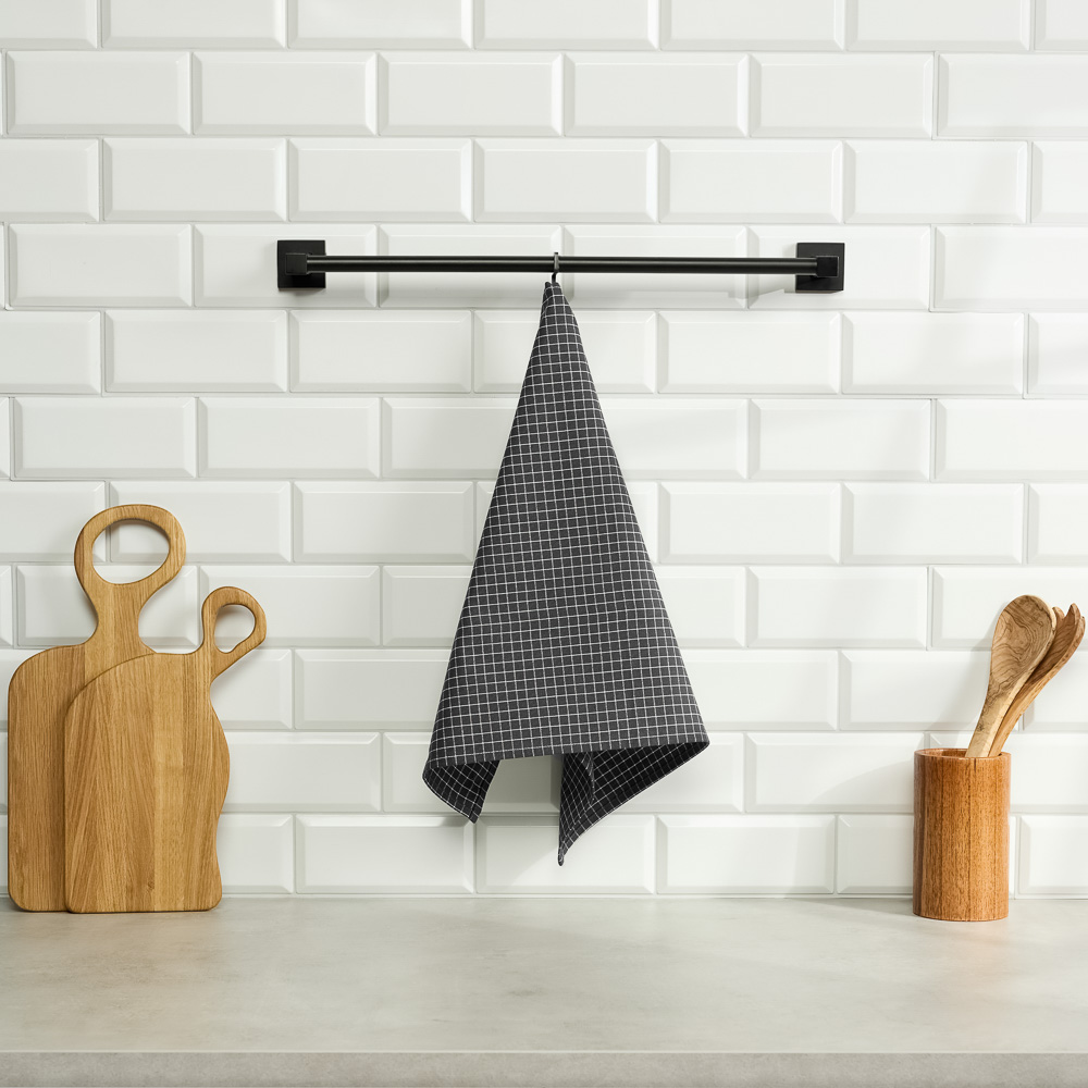 PROVANCE Гуси Полотенце кухонное, 40х60см, 100% хлопок, черный, арт.№ 434-162