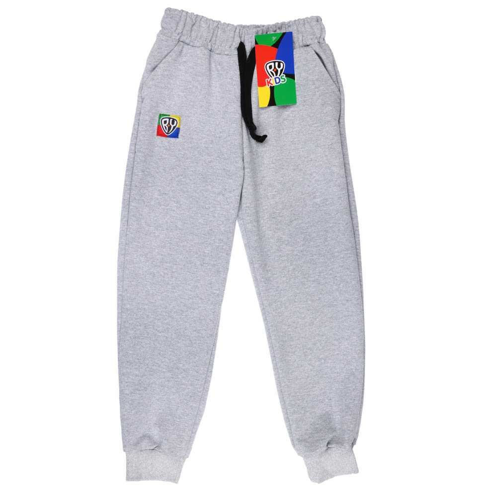 BY Basic Брюки детские, хлопок, цвет серый, размер 140, арт.№ 833-044