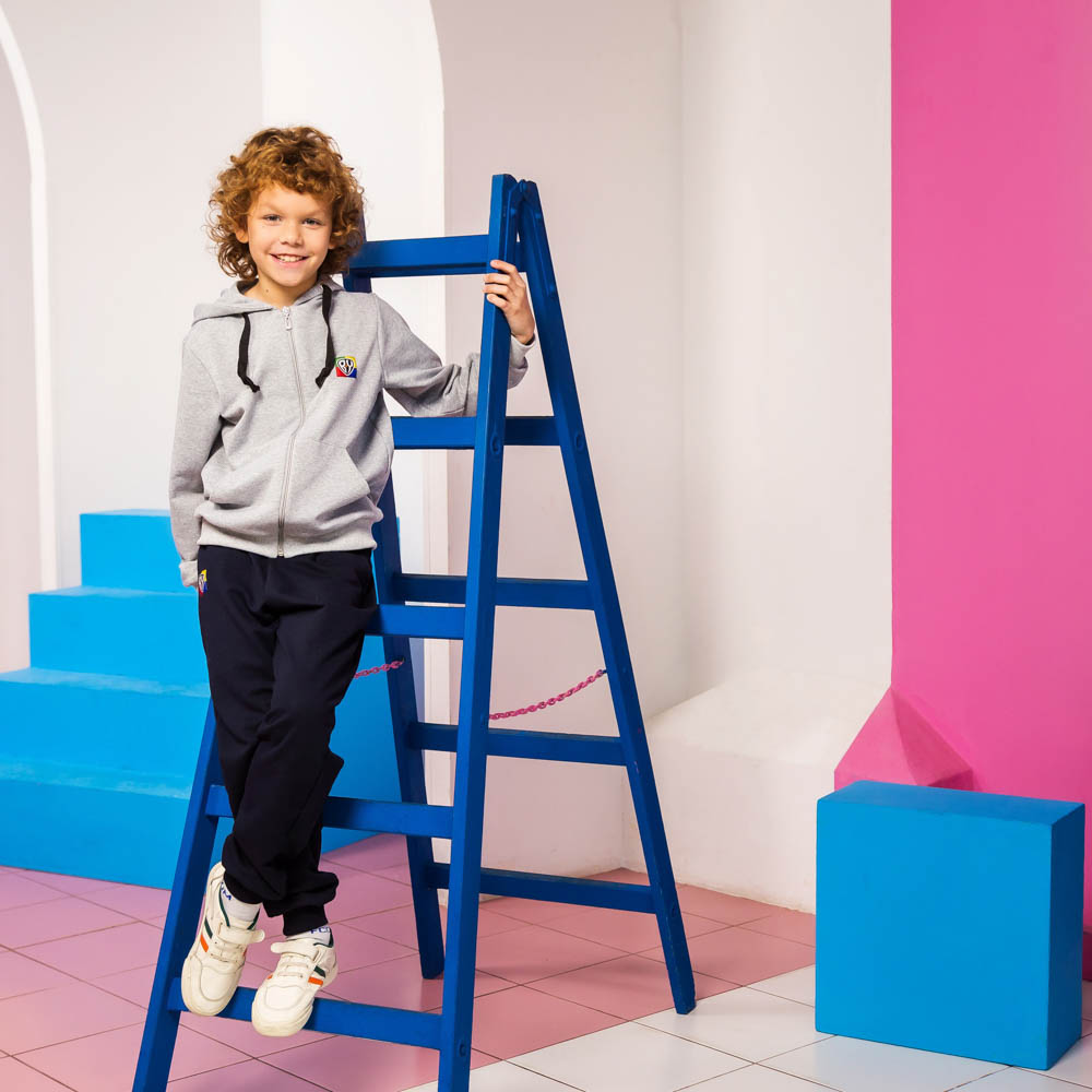 BY Basic Брюки детские, хлопок, цвет темно-синий, размер 116, арт.№ 833-285