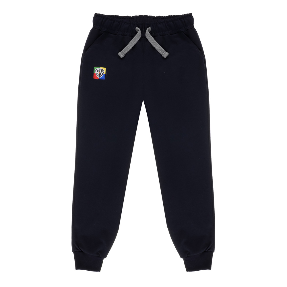 BY Basic Брюки детские, хлопок, цвет темно-синий, размер 140, арт.№ 833-290