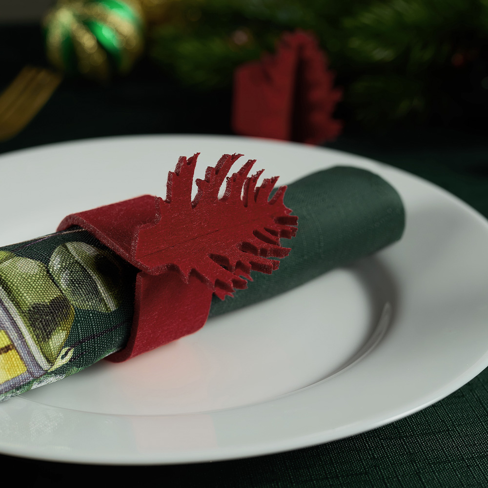 PROVANCE Фелиз Кольца для салфеток фетровые, 2шт в комплекте, 100% полиэстер, 2 цвета, арт.№ 492-219