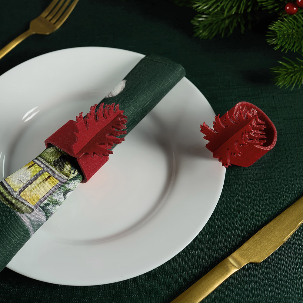 PROVANCE Фелиз Кольца для салфеток фетровые, 2шт в комплекте, 100% полиэстер, 2 цвета, арт.№ 492-219