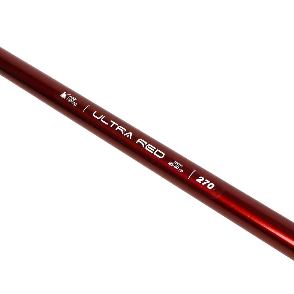 Спиннинг "Ультра Ред" тм AZOR FISHING, штекерный, файбергласс, 2,7м, тест 10-30гр., арт.№ 149-113