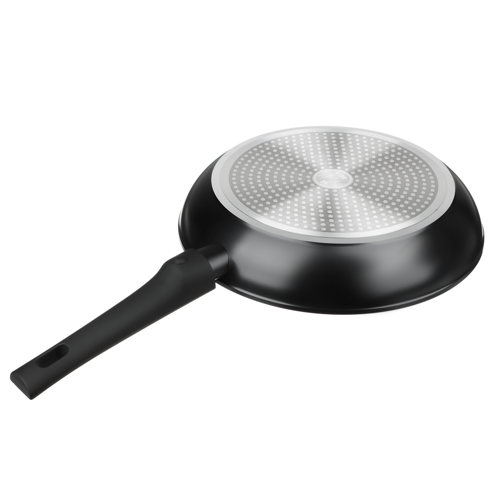 SATOSHI Оникс Сковорода литая d28см, антипригарное покрытие "мрамор", съемная ручка, индукция, арт.№ 846-731