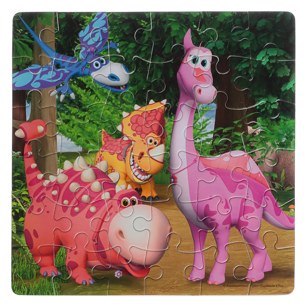 Турбозавры Пазл 36 элементов, 15x4,5x15 см, арт.№ 285-267