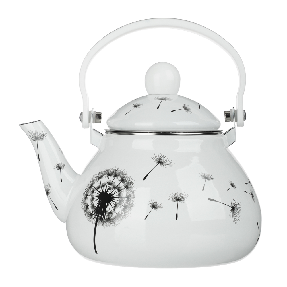 Чайник эмалированный VETTA Одуванчик, с ситом, 1,5л, индукция, арт.№ 894-569