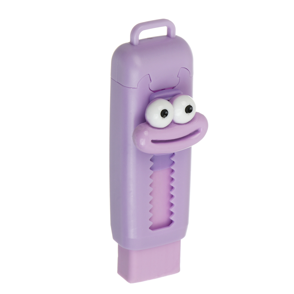 Ластик выдвижной "Мемы", 8,5х2,5см, ТПР, пластик, 4 вида, шоу-бокс, арт.№ 607-081