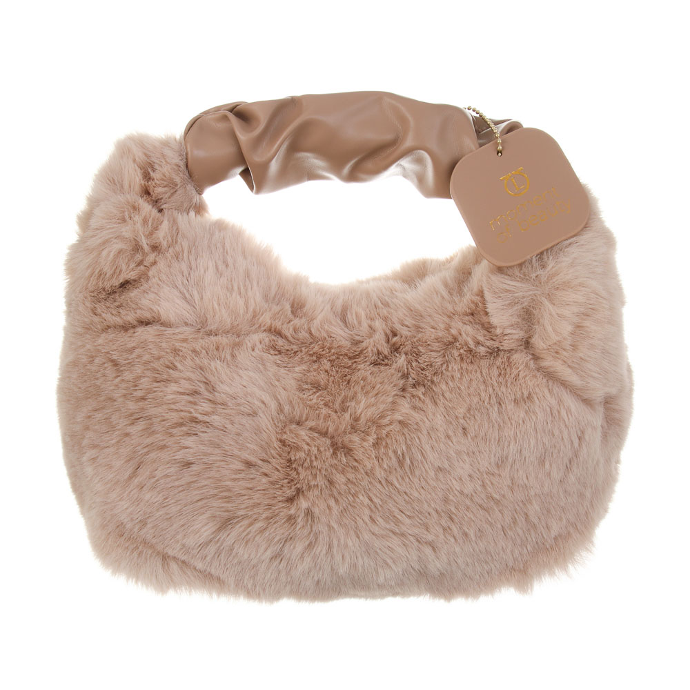 Сумка меховая ЮНИLOOK, 27х23 см, полиэстер, ПУ, 3 цвета, арт.№ 337-255