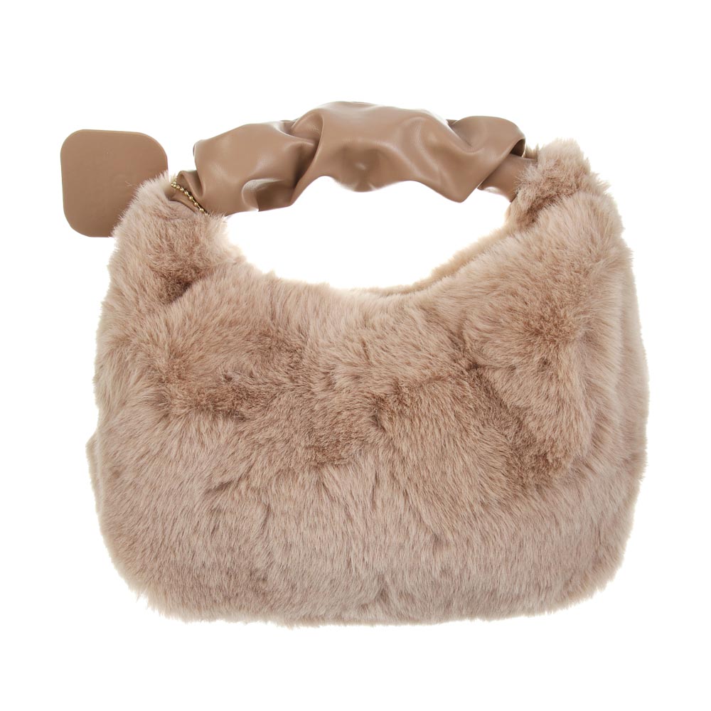Сумка меховая ЮНИLOOK, 27х23 см, полиэстер, ПУ, 3 цвета, арт.№ 337-255