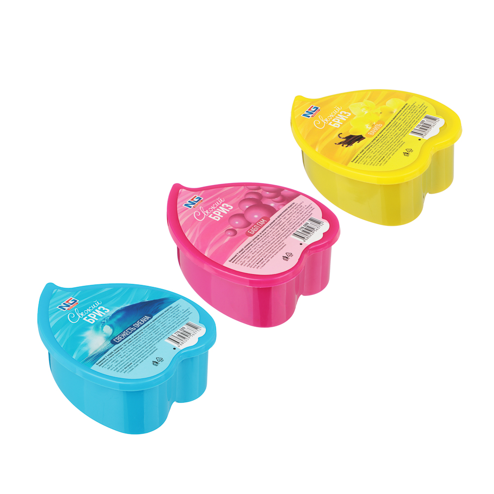 NEW GALAXY Ароматизатор гелевый "Свежий бриз", 150 гр., бабл гам, ваниль, свежесть океана, арт.№ 778-089