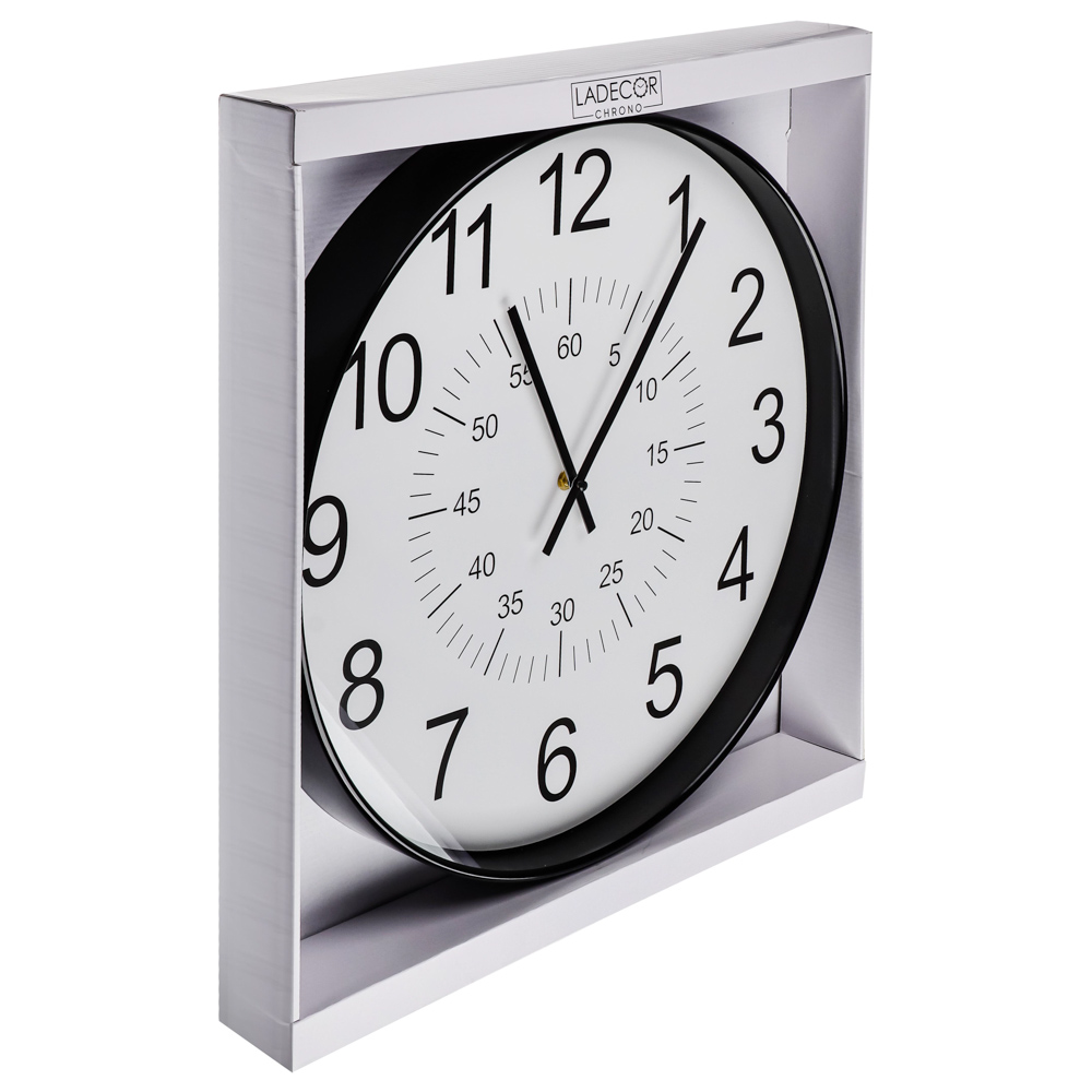 LADECOR CHRONO Часы настенные, пластик, стекло, d50,5см, ЧН-37, арт.№ 581-146