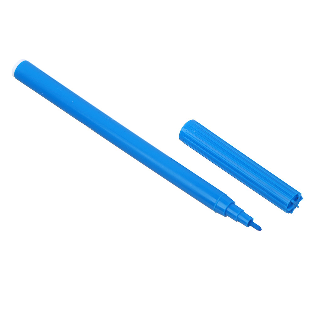 Фломастеры 12 цветов, "Панда/Капибара", смываемые, цветной вентил. колпачок, цветная коробка, арт.№ 524-272