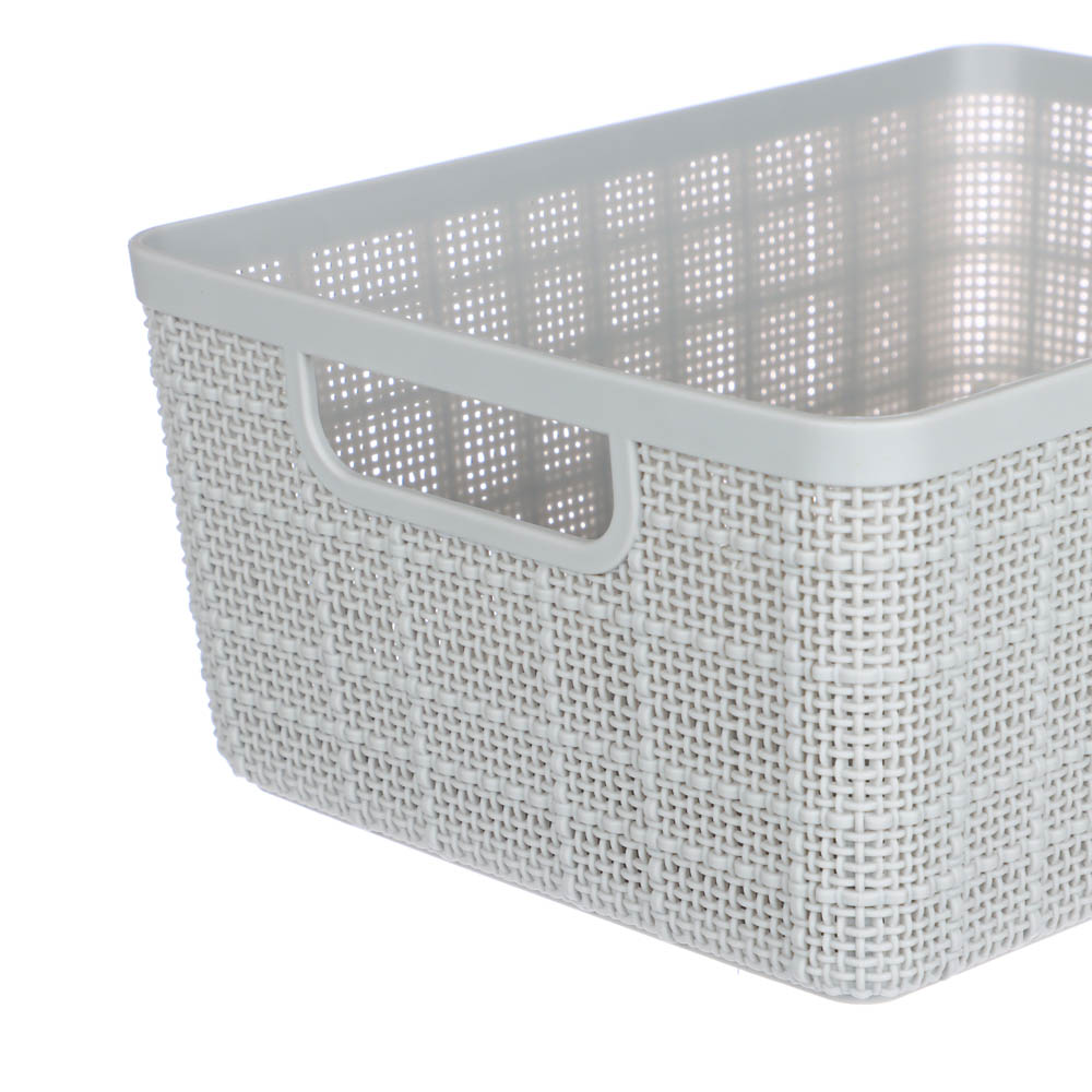 Корзина для хранения тм VETTA Киото, 24x18,5x10,3см, 2 цвета, арт.№ 414-147