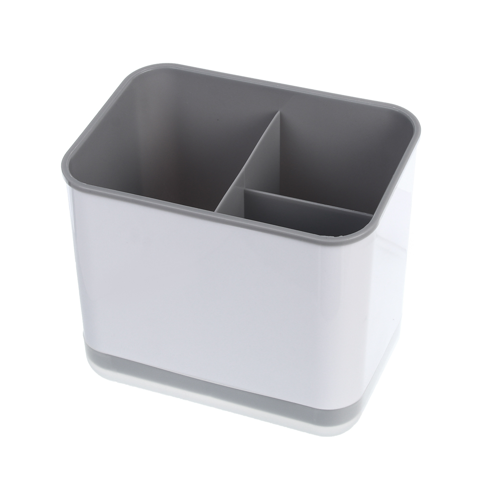 Подставка для столовых приборов тм VETTA, 14,9x10x13,5см, полипропилен, цвет белый, арт.№ 485-202