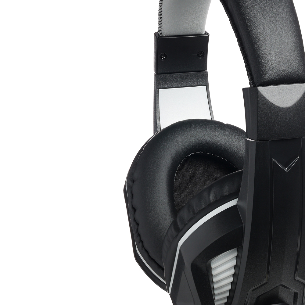 Наушники проводные с микрофоном игровые BY 3.5мм адаптер 3.5мм 4pin-SPK+MIC 2,2 м, арт.№ 410-255