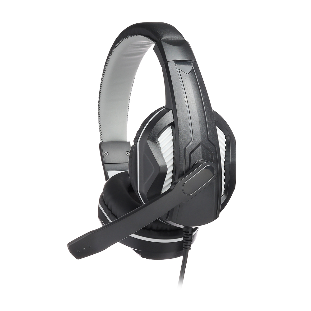 Наушники проводные с микрофоном игровые BY 3.5мм адаптер 3.5мм 4pin-SPK+MIC 2,2 м, арт.№ 410-255