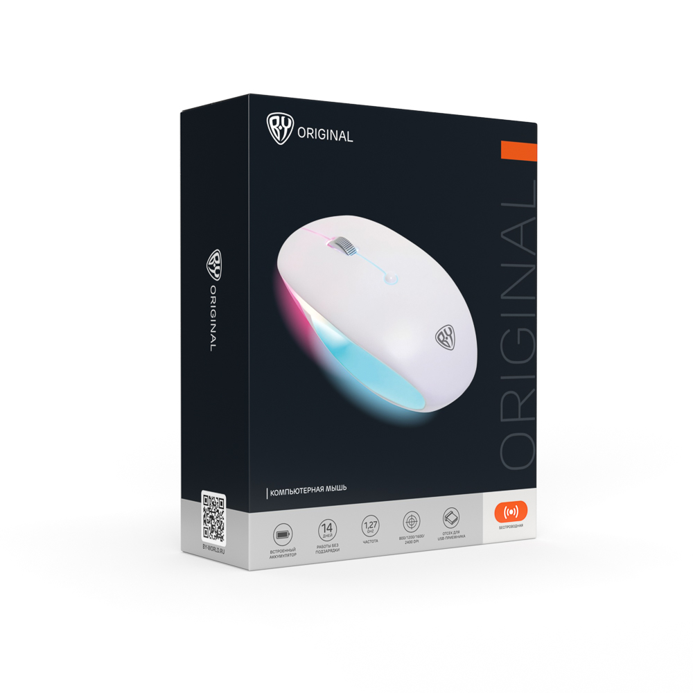 Компьютерная мышь беспроводная BY Space Mouse, аккум. 750мАч, арт.№ 405-049