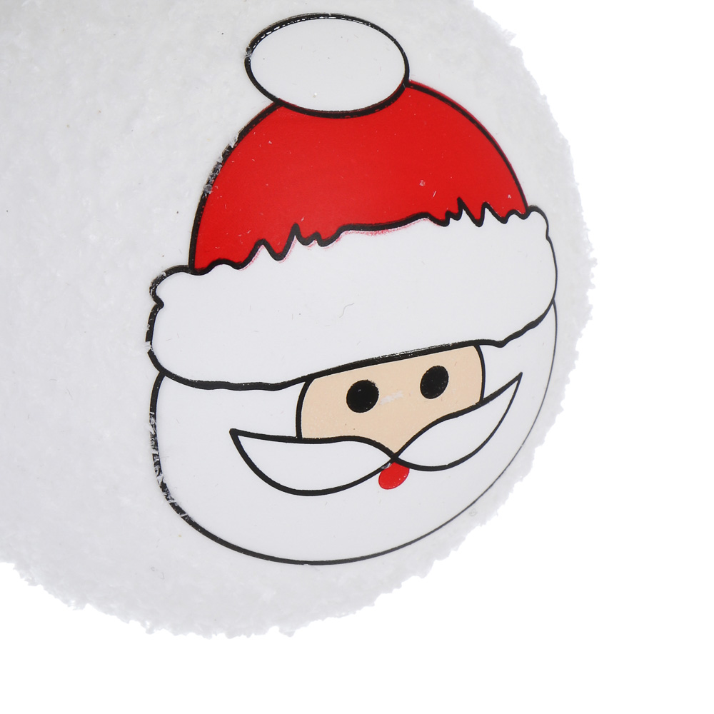 СНОУ БУМ Шар 8 см, белый, Дед мороз 26-468, арт.№ 373-618