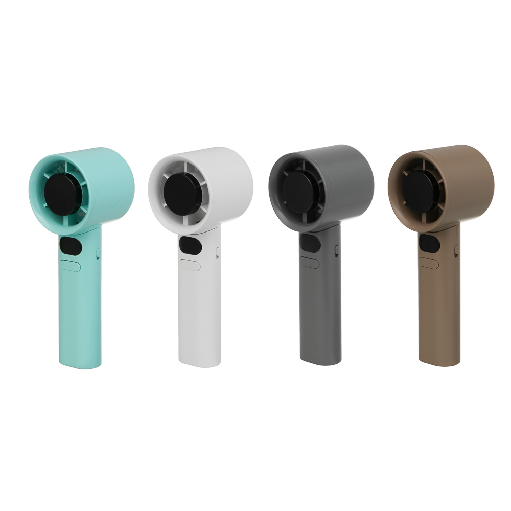 Вентилятор ручной с цифровым дисплеем тм LEBEN, 3.7в/1200мАч, USB-кабель, цвет в ассортименте, арт.№ 243-028