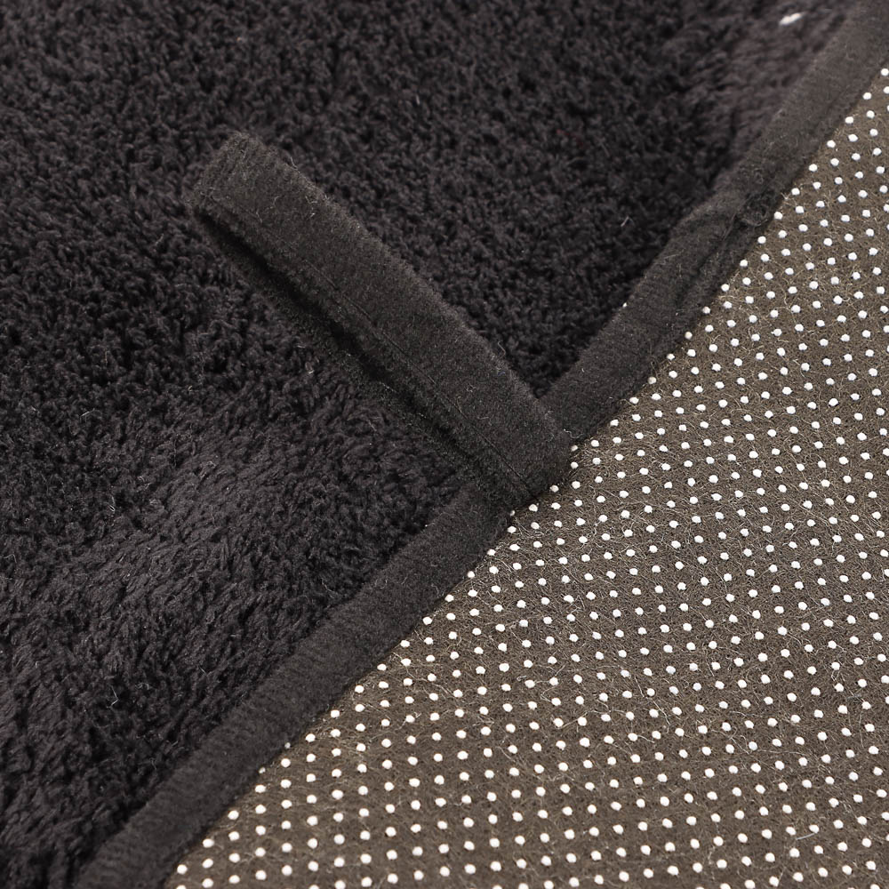 Коврик для ванной 50х80см PING, BLACK2, чёрный, полиэстер, SWM-4014-BLK-B, арт.№ 462-818