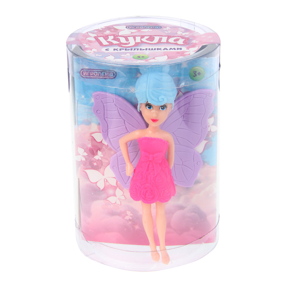 ИГРОЛЕНД Кукла 9 см с крылышками, 6,5х9,5 см, ABS, PVC, микс видов, арт.№ 267-867