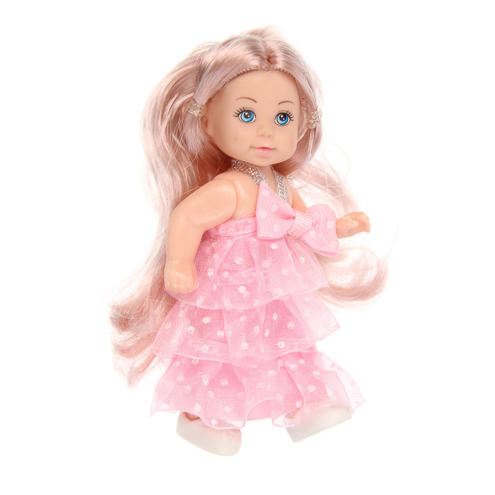 ИГРОЛЕНД Кукла 11,5 см с шариком, 8х4,5х17,4 см, ABS, PVC, микс видов, арт.№ 436-188
