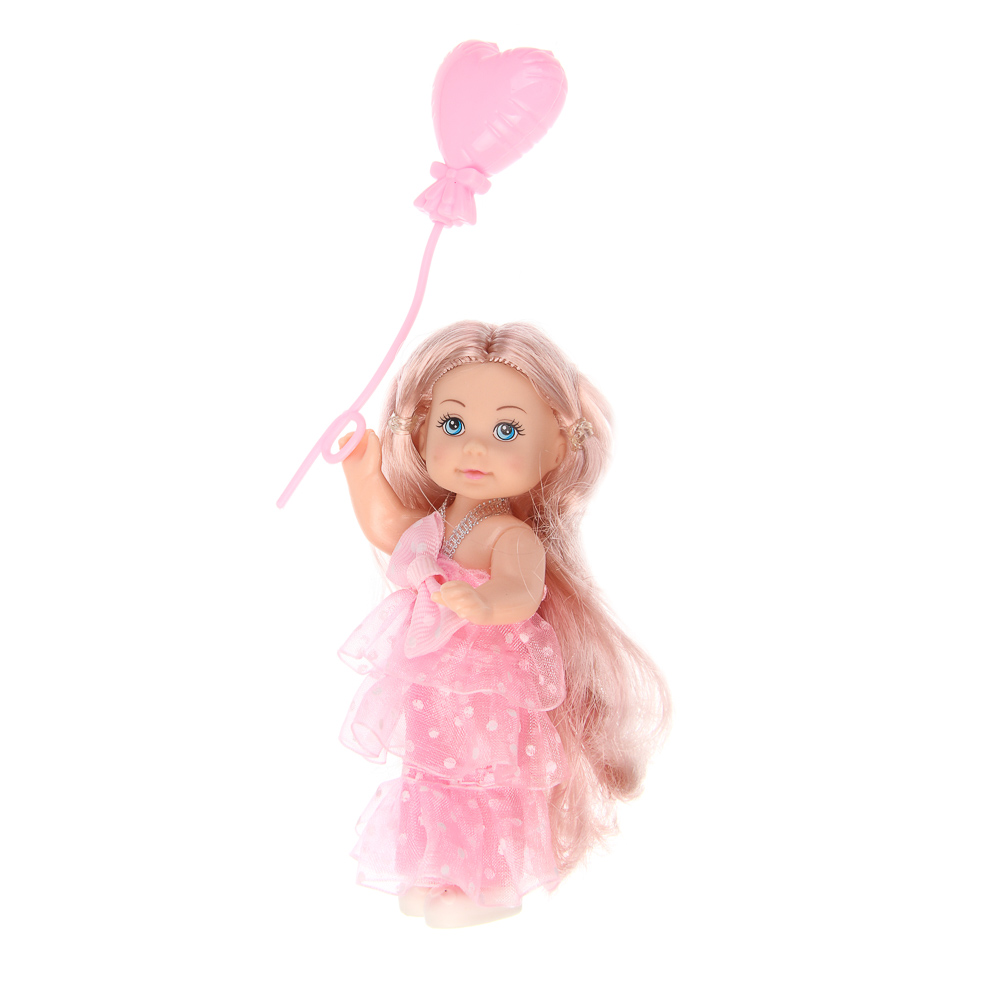 ИГРОЛЕНД Кукла 11,5 см с шариком, 8х4,5х17,4 см, ABS, PVC, микс видов, арт.№ 436-188