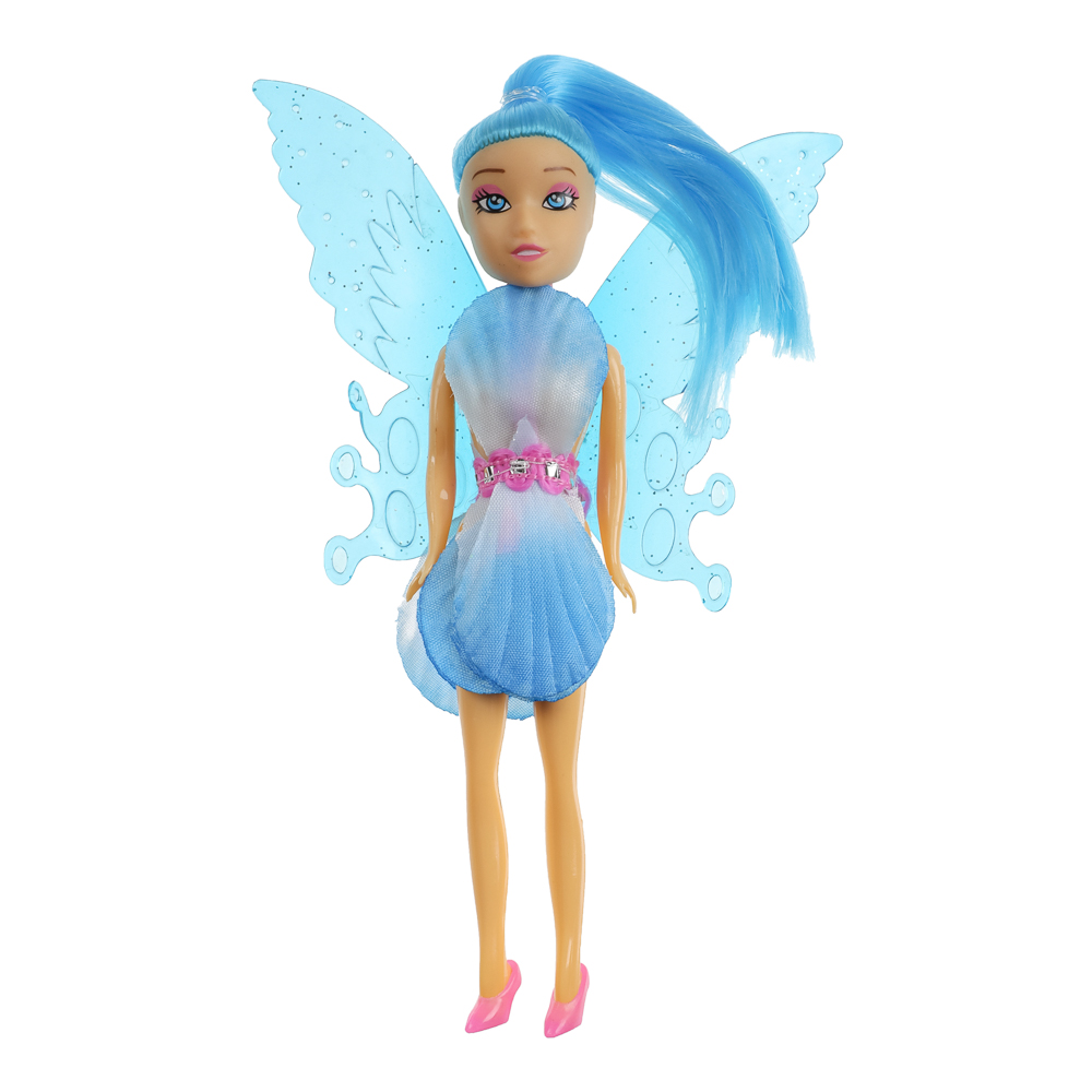 ИГРОЛЕНД Кукла в виде цветочной феи, 15,5 см, в пакете, 13х2,5х24 см, ABS, PP, PVC, 4 дизайна, арт.№ 436-189