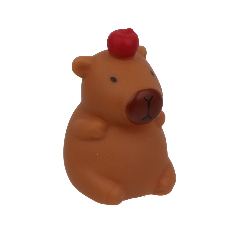 ИГРОЛЕНД Капибара в будке с акс., 4 пр., PVC, ABS, 7х9х11см, 3 вида, арт.№ 258-099