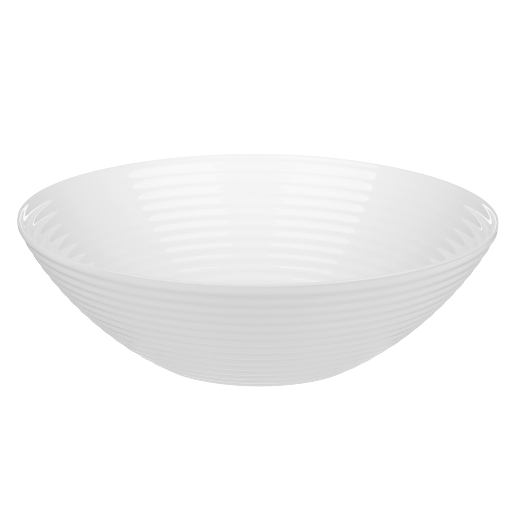 MILLIMI Бароло Салатник 24см белый опаловое стекло, арт.№ 818-387