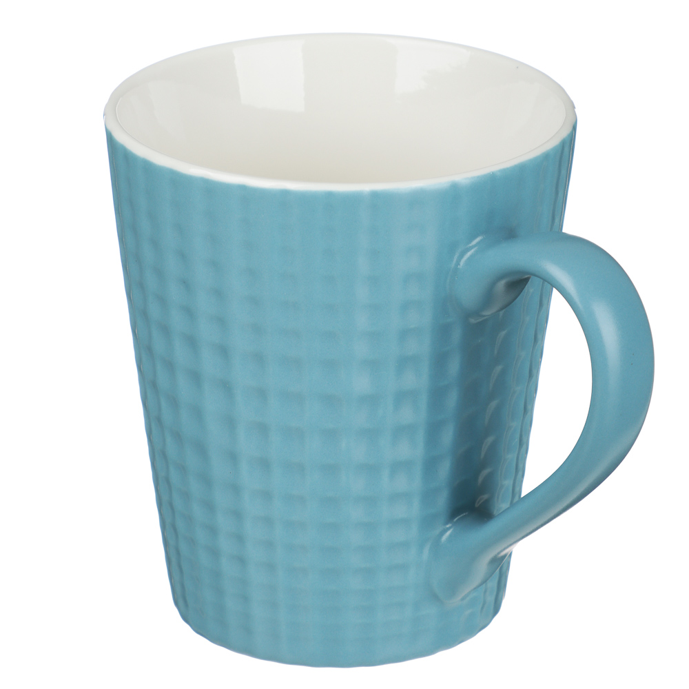 Кружка Клетка тм MILLIMI, 335мл, 2 дизайна, фарфор, арт.№ 806-506