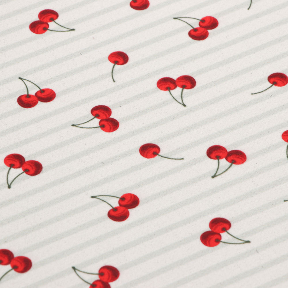 Коврик для сушки посуды тм VETTA Черри, 30х40 см, полиэстер, латекс, 2 дизайна, арт.№ 485-209