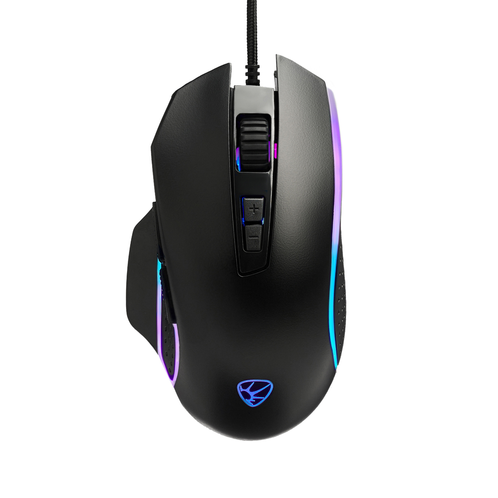 BY Игровая мышь проводная Sniper 7000dpi,7D,A725F,RGB,220см, арт.№ 405-052