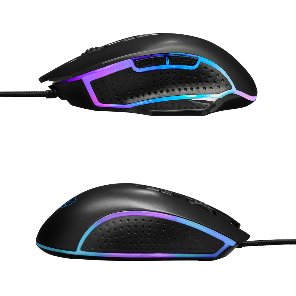 BY Игровая мышь проводная Sniper 7000dpi,7D,A725F,RGB,220см, арт.№ 405-052