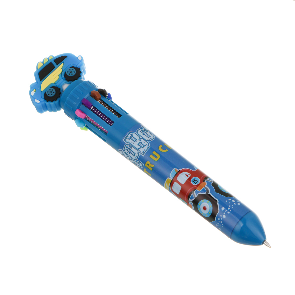 Ручка 10-цветная шариковая 0,7мм, "Карбон", шоу-бокс, арт.№ 524-360