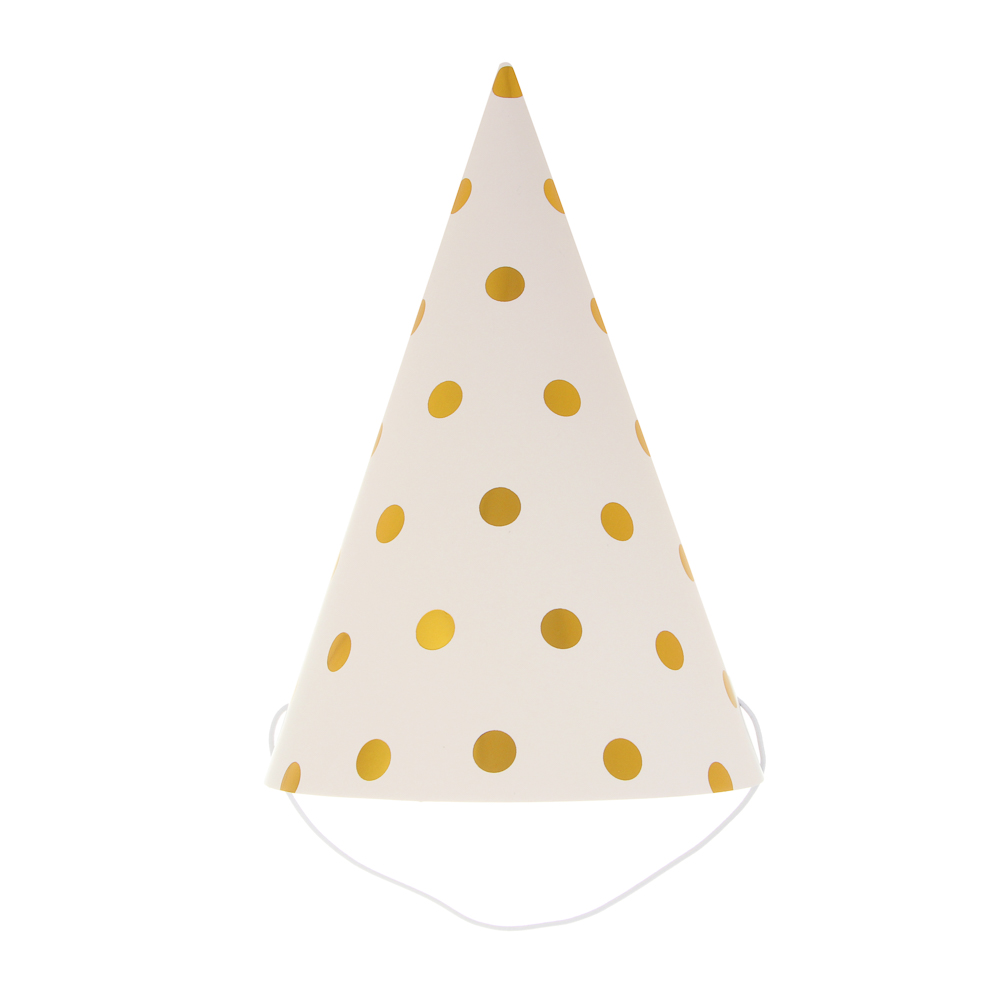 Fntastic Набор колпаков для вечеринки, 6 шт, диаметр 20 см, бумага, 2 дизайна, арт.№ 585-061