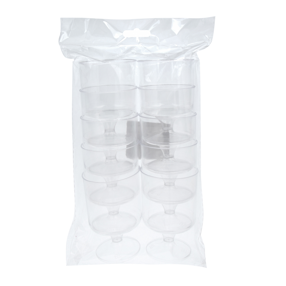 Fntastic Набор пластиковых стаканов, 10 шт, 8,7х6,3 см, 100 мл, арт.№ 530-396