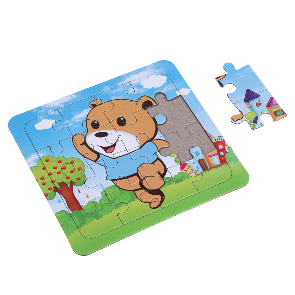 ХОББИХИТ Набор для творчества "Пазл-раскраска" 6 штук, 16,5х2,3х20см, картон, 2 дизайна, арт.№ 284-327