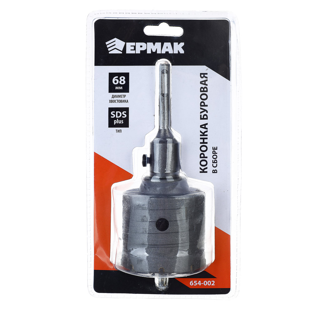 ЕРМАК Коронка по бетону 68мм (в сборе), арт.№ 654-002