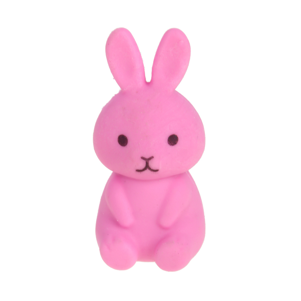 Ластик фигурный в форме зайчиков и котиков, 4 дизайна, ТПР, 2,3-3,5х1,5-3 см, арт.№ 576-053