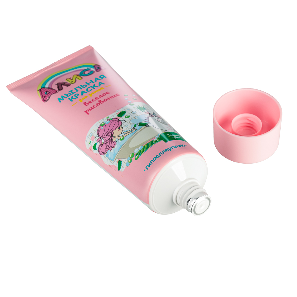 Краска мыльная для детей "Алиса" веселое рисование, зеленый/малиновый, 75 мл., арт.№ 927-059
