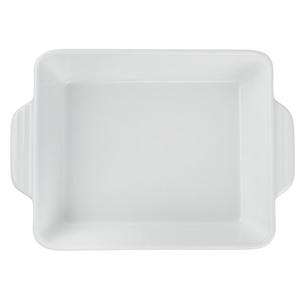 Форма для запекания и сервировки прямоугольная 22,9х16,5х5,3см тм MILLIMI белый, керамика, арт.№ 826-001